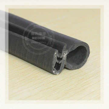 鋼絲編織密封條，夾鈑金橡膠防撞條，機(jī)械設(shè)備防撞條